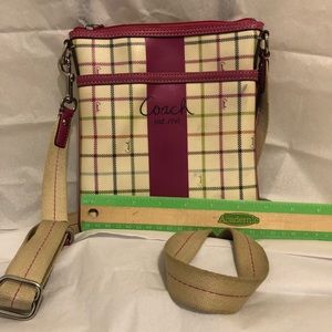 Coach Crossbody Multicolor Leather Purse